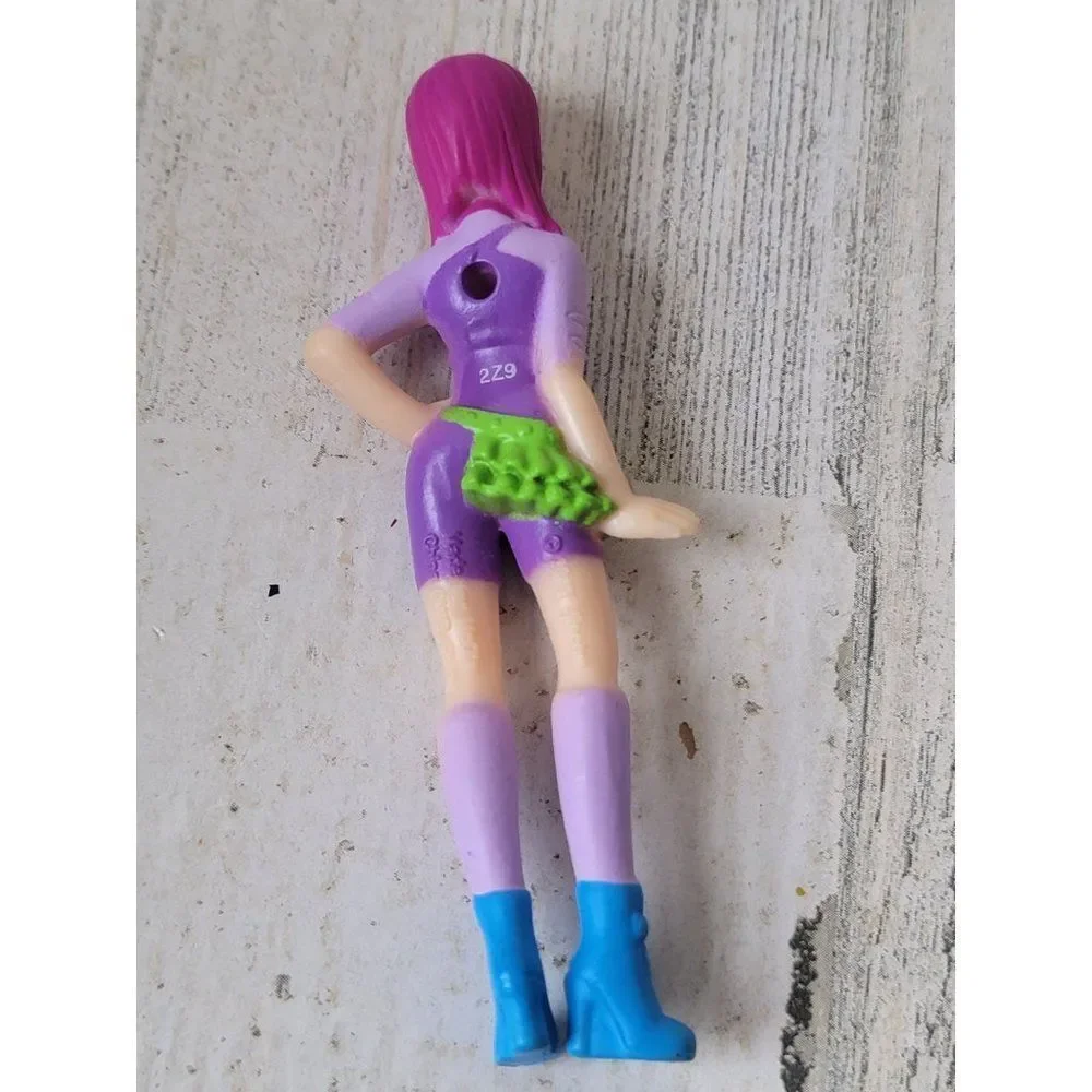 McDonald's 2018 Viacom pink hair doll toy figure girl mini‎